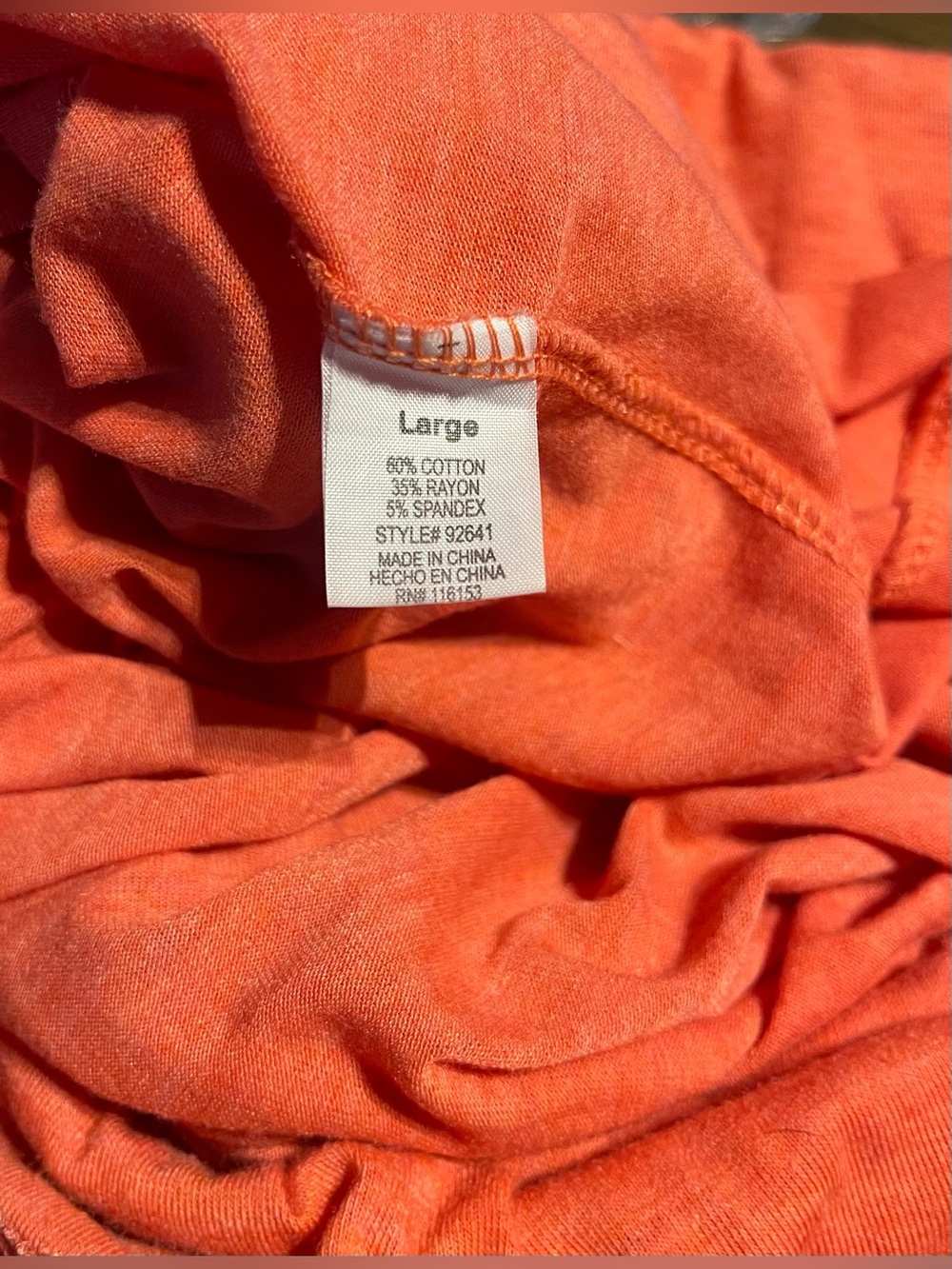 Y2K Orange Lace Babydoll Top Size L – Fall Aesthetic Retro Style - Picture 9 of 9